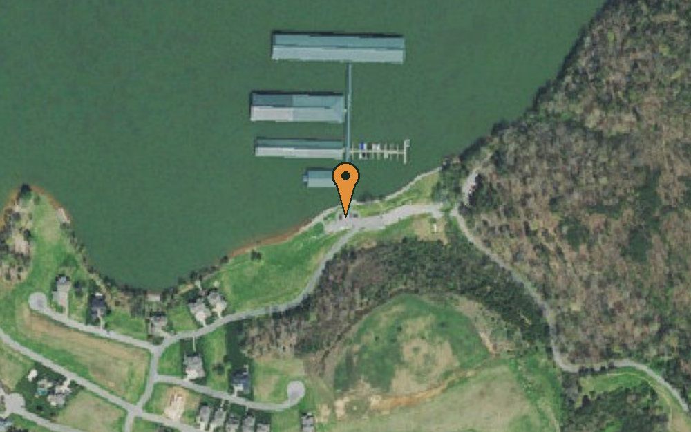 Aerial view of Wind River Harbor Marina