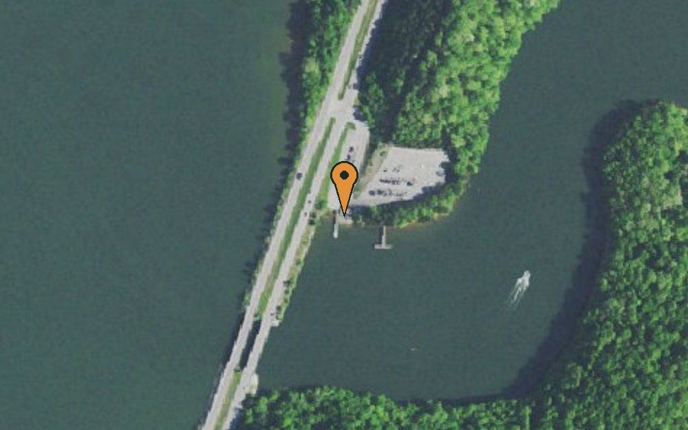 Aerial view of Wolftever Bridge