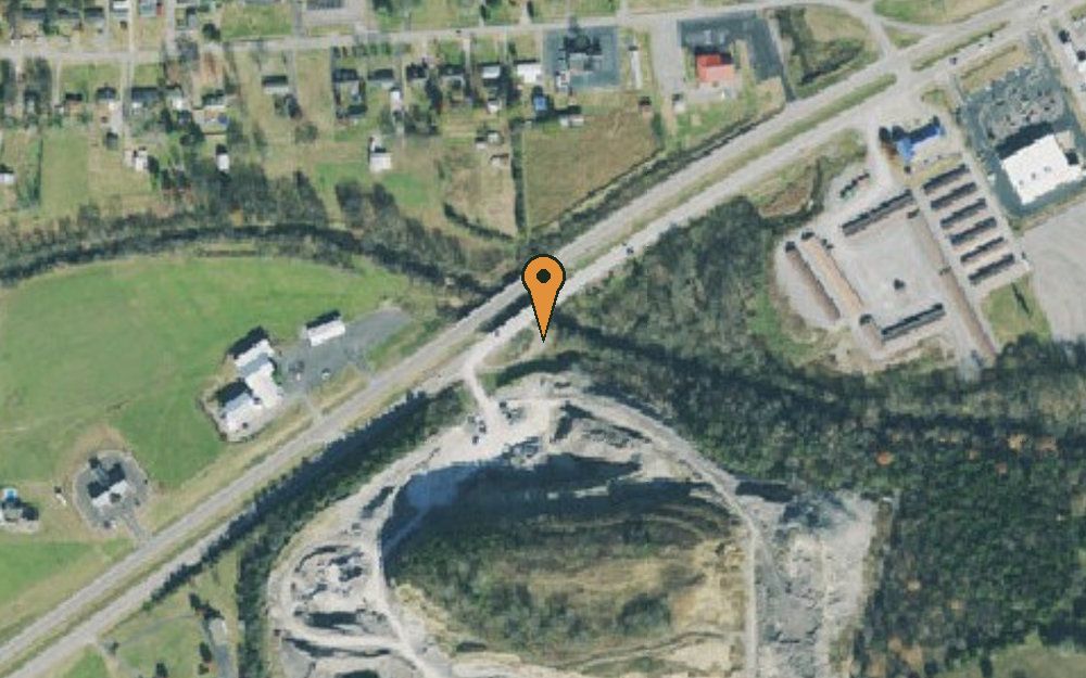 Aerial view of Woodbury Access